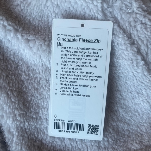 Lululemon Fleece Sherpa Jacket - Size 6 - Picture 3 of 6